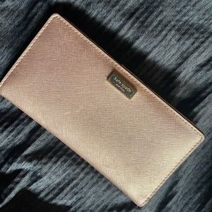 Kate Spade Rose gold wallet